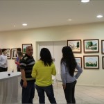 Momento de descontração do expositor.