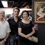 Sr.Hélio, Marcello Fernandes (Michellangello Art Gallery) e a Artista Plástica Catharina Carvalho.