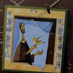 Releitura por Selma Araújo da Obra "São Francisco" do Artista Plástico Pedro Guedes (óleo s/tela).