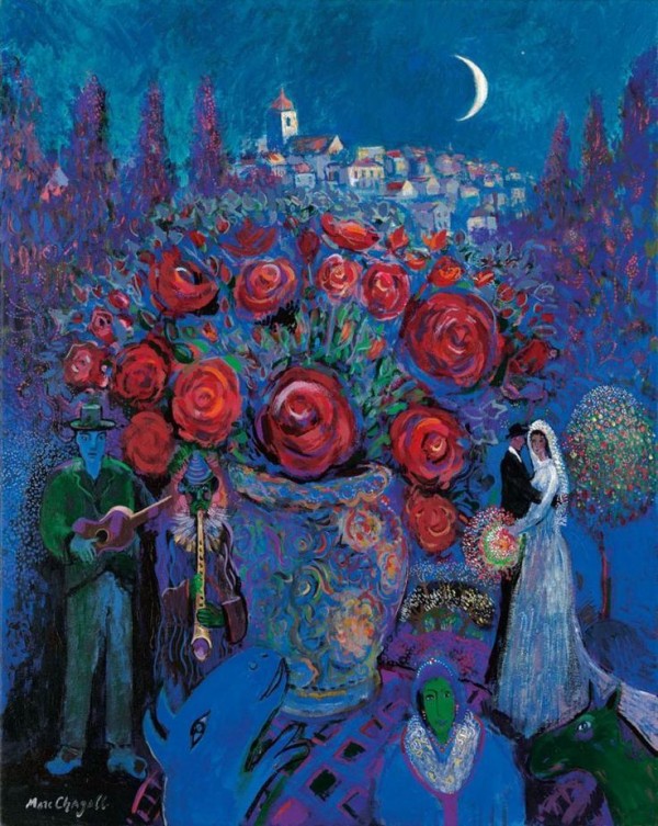 John Myatt – Wedding Flowers in the style of Marc Chagall