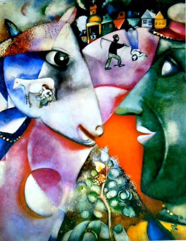 Eu e a Aldeia, 1911- Marc Chagall