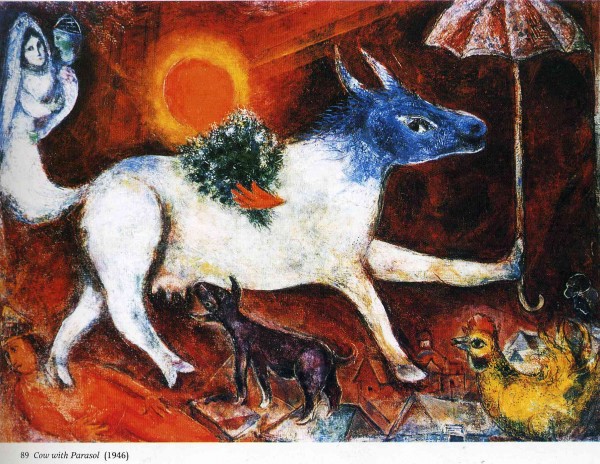  Cow with parasol, 1946- Marc Chagall
