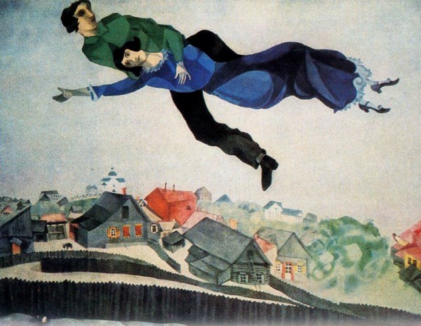 Over the town, 1918- Marc Chagall
