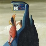 Óleo s/ tela "Borboletas Perdidas na Montanha" (1934) de Óscar Domínguez(1906-1957), medindo 61 cm x 46 cm e pertence à coleção do Museu Nacional Centro de Arte Rainha Sofia, em Madri.
